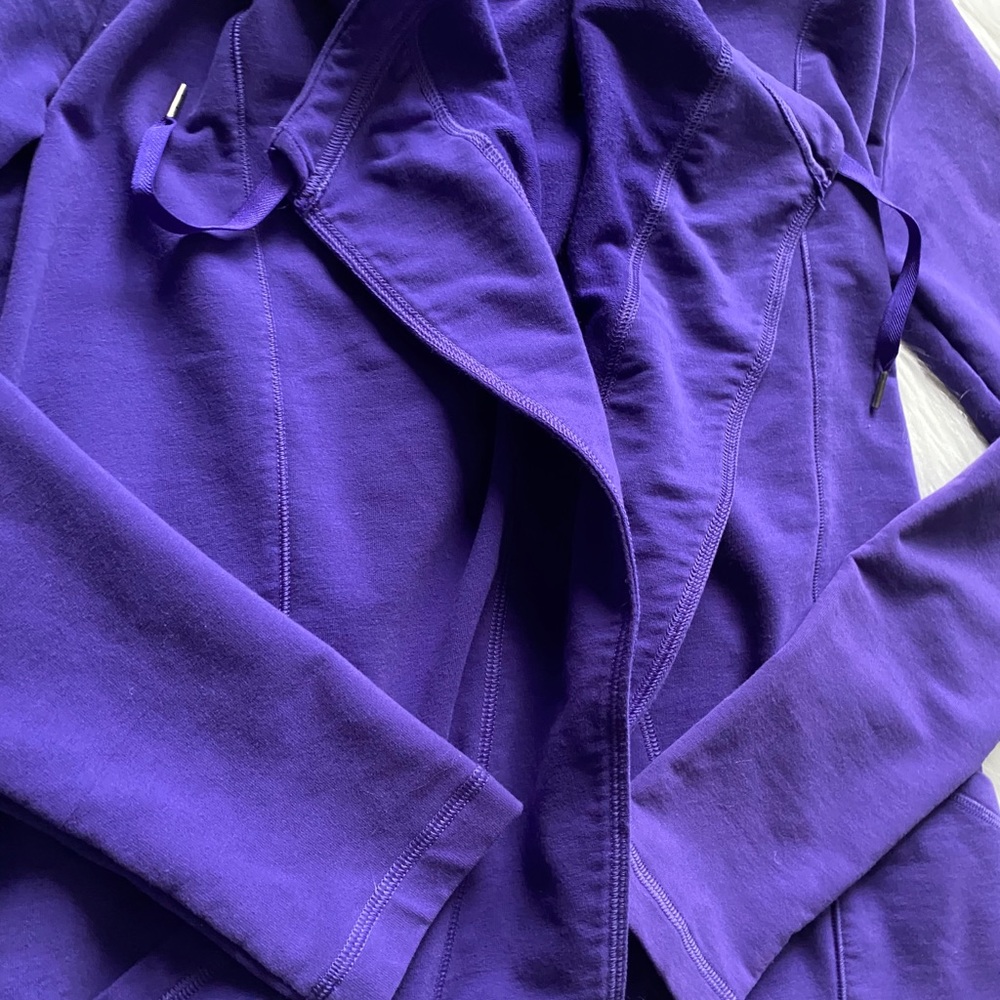 *sold* Lucy Draped Athletic Cardigan - Picture 4 of 4